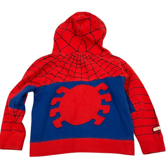 Marvel Kids Universal Studios Spider-Man Hoodie XXS Red & Blue - Picture 2 of 5